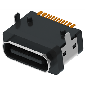 XB-TYPE C 16P-15 XB wasserdichte USB TYPE C Buchse SMD 16P wasserdichte Buchse auf der Platine (2-Pin B Modell)